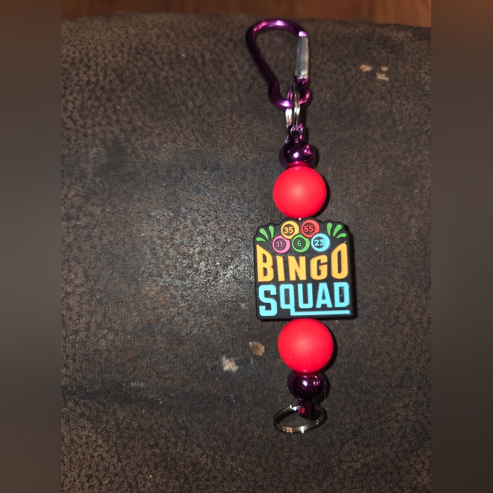 Bingo Squad Red and Purple Key Holder